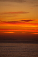 sunset over the sea