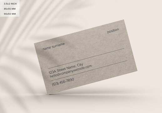 Business Card Mockup Design