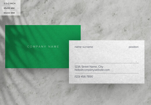 Business Card Mockup Design