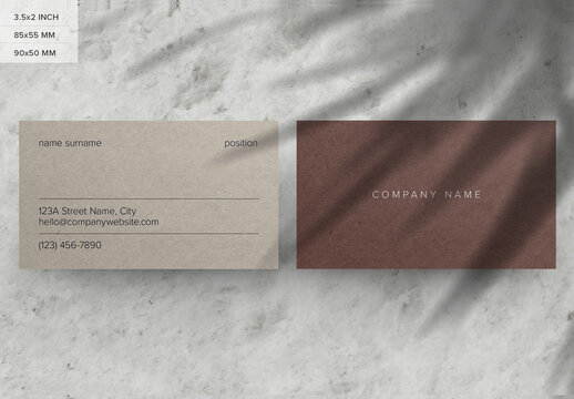 Business Card Mockup Design