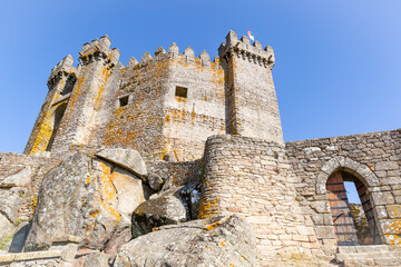 the medieval castle of Penedono (Castelo do Magriço), Viseu district, province of Beira Alta,...