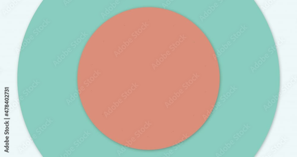 Wall mural colorful bright abstract circle screen loader or loop motion design for intro or translation. 4k res