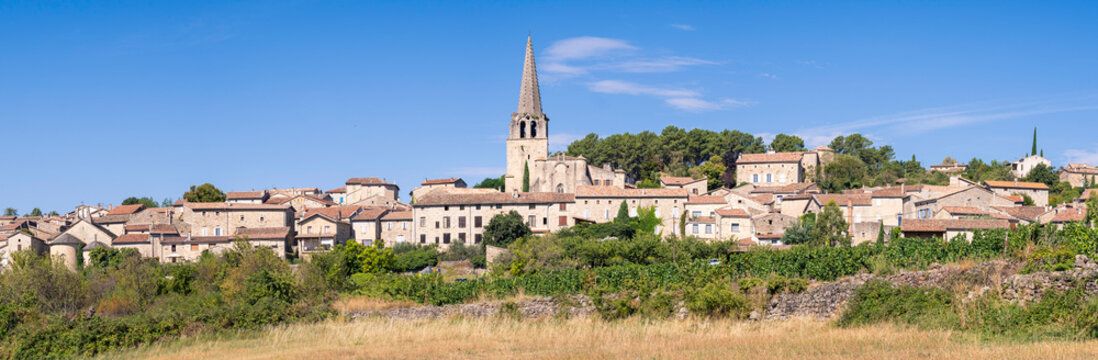 France, Ard&egrave;che (07), le village de Chassiers, lab&eacute;lis&eacute; "Village de caract&egrave;re".