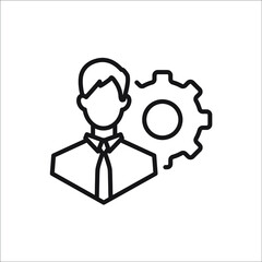 management icons symbol vector elements for infographic web
