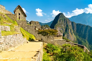 Fotobehang Machu Picchu View of Machu Picchu, UNESCO world heritage in Peru