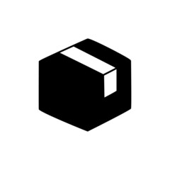 Product Icon in black flat glyph, filled style isolated on white background