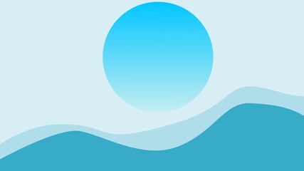 abstract mountain background with gradient color for desktop wallpaper and banner