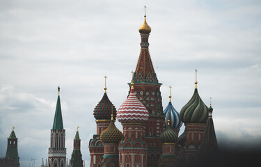 Basil's Cathedral in Moscow on a summer day