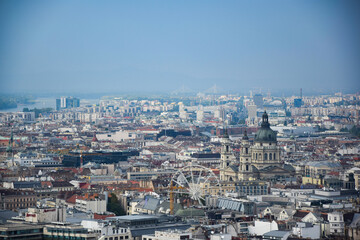 Fototapeta na wymiar panorama, Budapest, aerial view