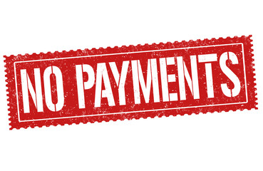 No payments grunge rubber stamp
