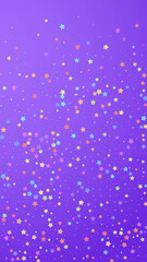 Festive stylish confetti. Celebration stars. Color