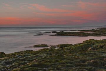 King low tide tools at sunset