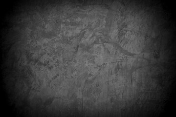 Old wall texture cement dark black gray  background abstract grey color design are light with white gradient background.