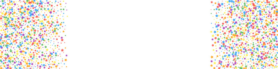 Festive ravishing confetti. Celebration stars. Rai