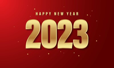 2023 Happy New Year Background Design. Vector Illustration.
