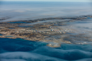 Whale Cove Village on West Coast of Hudson Bay Nunavut
