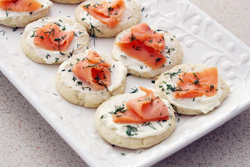 Smoked Salmon Canapes
