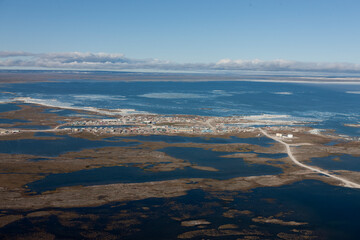 Obraz premium Arctic Southampton Island Village of Coral Harbour Nunavut Canada