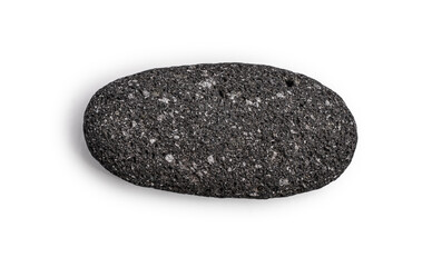 Black lava rock