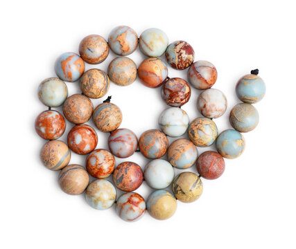 Colorful jasper stone beads