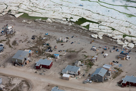 Village of Igloolik Baffin Region of Nunavut. Arctic Canada
