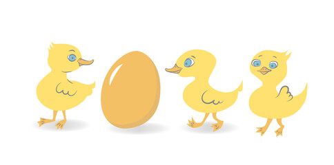 Tres patitos, Three ducklings