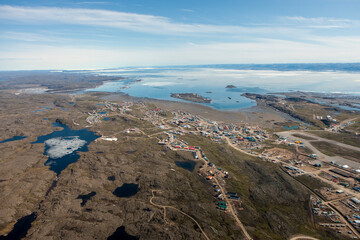 Village of Iqaluit Baffin Island. Canadian Arctic Nunavut