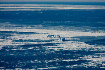 Fototapeta na wymiar Hudson Strait Southwest of Iqaluit. Baffin Island Nunavut. Canadian Arctic