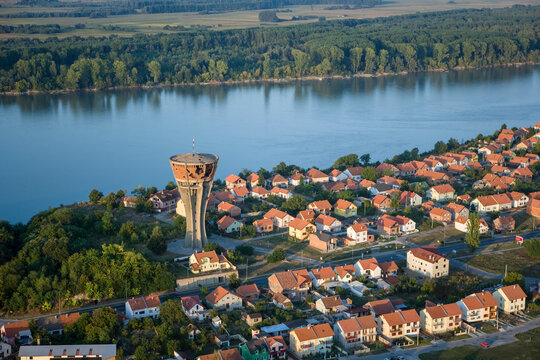 Water Tower Heavily Damaged During Battle of Vukovar Croatia