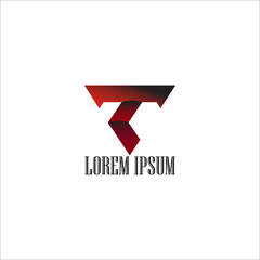 Modern creative T Logo Design and template