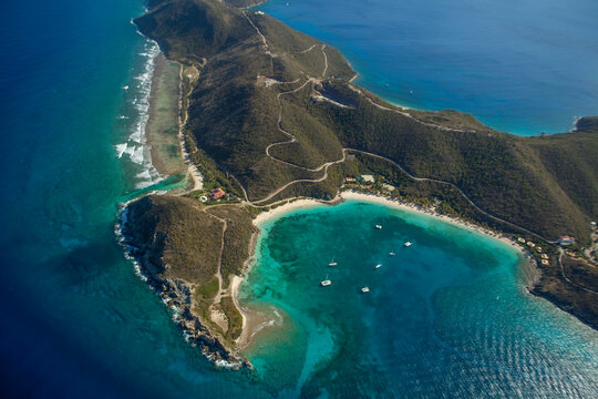 Peter Island and Dead Man Bay. British Virgin Islands Caribbean