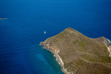 Ginger Island and Wedged Bay. British Virgin Islands Caribbean