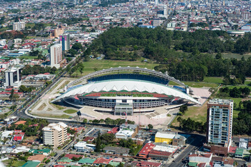 Estadio National and La Sabana Park. San José Costa Rica - obrazy, fototapety, plakaty