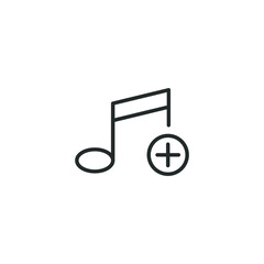 simple vector icon playlist editable. isolated on white background.