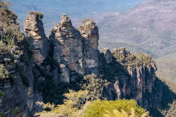 Photo sur Plexiglas Trois sœurs Les Trois Sœurs, une attraction touristique dans les Blue Mountains NSW