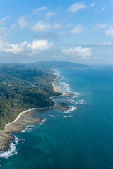 Fototapeta na wymiar Pacific Coastline of Nicoya Peninsula Costa Rica