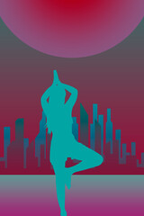 Yoga Urbano en la tarde