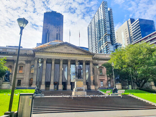 Naklejka premium Melbourne Australia,State Library of Victoria in the center city.