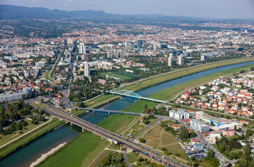 Vista of the Historic City of Zagreb Croatia