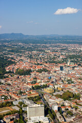 Fototapeta na wymiar Vista of the Historic City of Zagreb Croatia