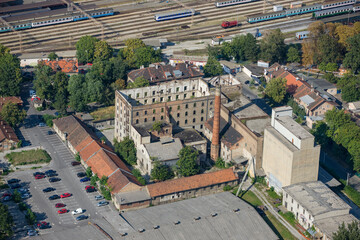 Industrial and Train area Zagreb Croatia