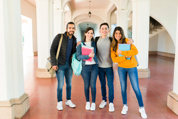 Portrait of students at the campus