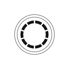 Cotton pad icon design isolated on white background