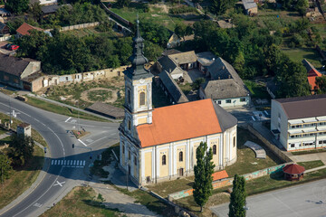 Fototapeta na wymiar Historic Church Village Dalj Croatia