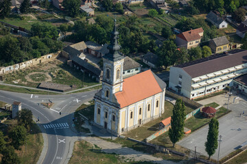Fototapeta na wymiar Historic Church Village Dalj Croatia