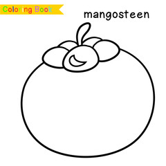 Fruit coloring worksheet page. Coloring cute fruit worksheet page. Educational printable colouring worksheet. Vector illustration.