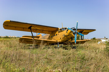 Fototapeta na wymiar Antinov Agricultural Plane. Air Tractor Aircraft