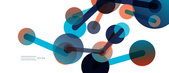 Network concept abstract background. Dots connection. Big data idea. Business template for wallpaper, banner, background or landing