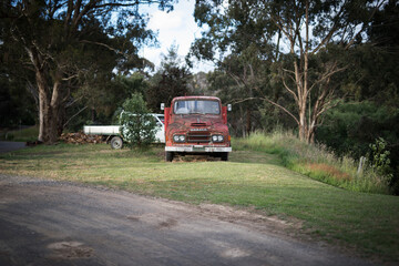 truck on the road