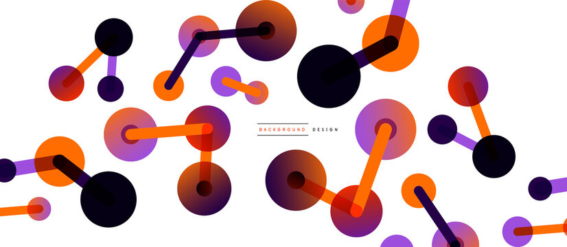 Network concept abstract background. Dots connection. Big data idea. Business template for wallpaper, banner, background or landing